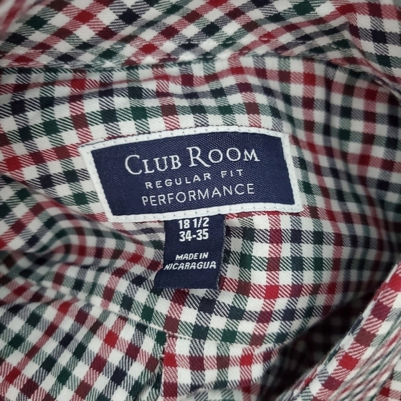 Club Room Regular Fit Plaid Button Down Shirt - Picture 7 of 7
